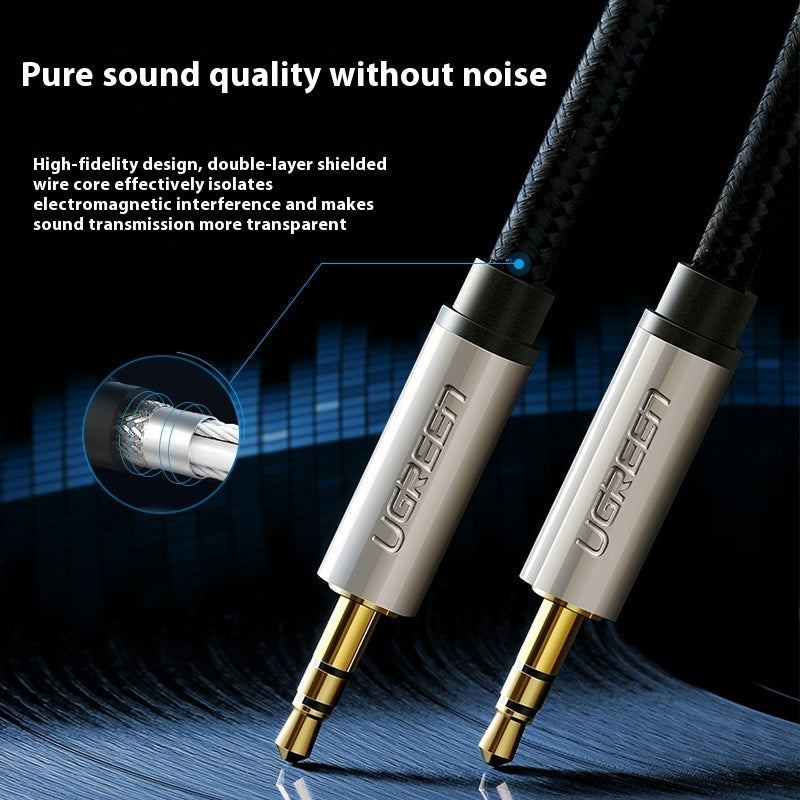 Car Aux Audio Cable 35mm Applicable To Sound Equipment For Cellphone Headphone Cable
