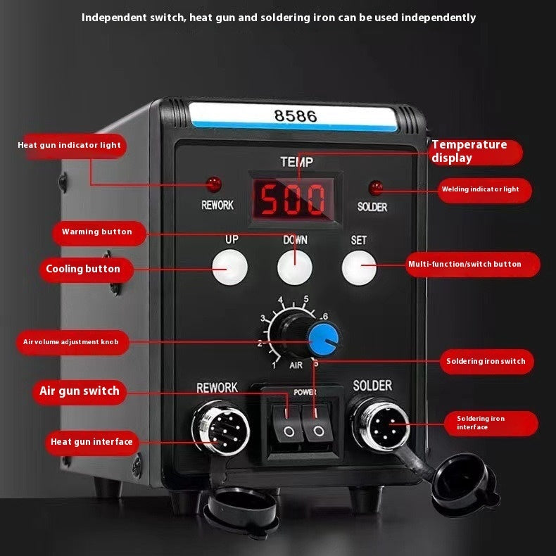 Adjustable Constant Temperature Heat Gun Mobile Phone Repair Tool Electric Soldering Iron