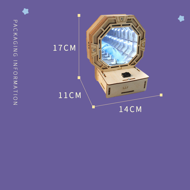 Hand-assembled Black Technology Creative Technology Space-time Tunnel